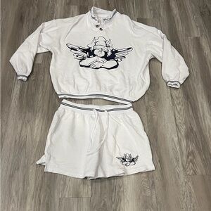 Boys Lie White Angel Graphic Sweatshirt